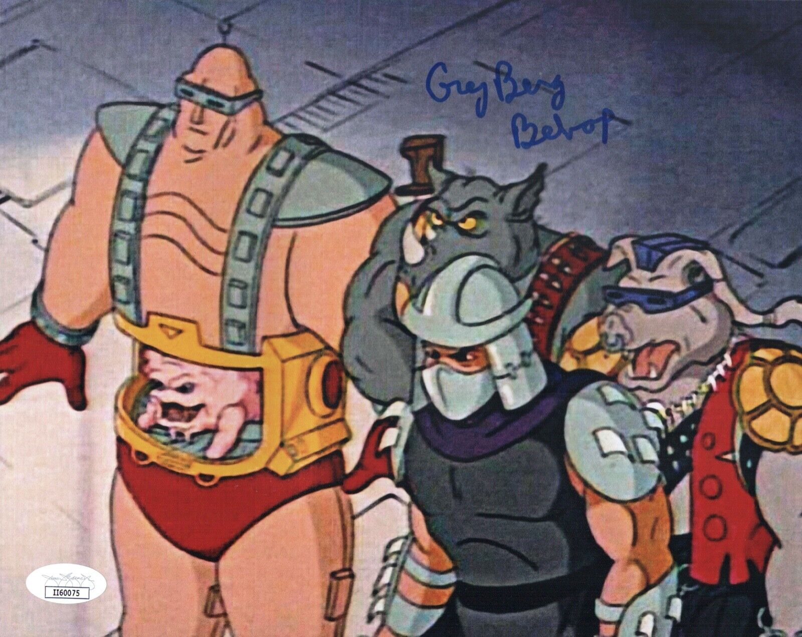 GREG BERG Bebop TEENAGE MUTANT NINJA TURTLES Signed 8x10 Photo Poster painting JSA COA Cert