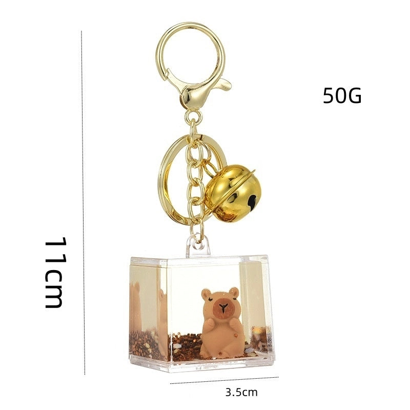 Cute Animal Capybara Arylic Unisex Bag Pendant Keychain