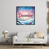 December-18CT Stamped Cross Stitch 25*25cm/9.84*9.84in tapestrymarket
