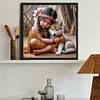 Diamond Painting-DIY Full Round Drill Indian Girl