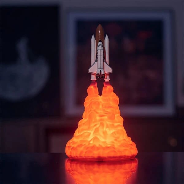 3D Rocket Table Lamp