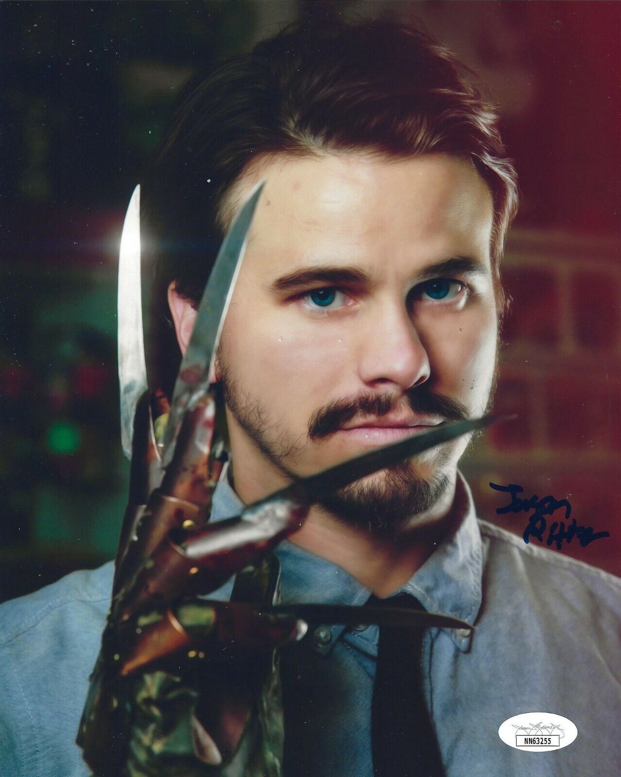 Jason Ritter signed Freddy vs. Jason 8x10 Photo Poster painting autographed JSA