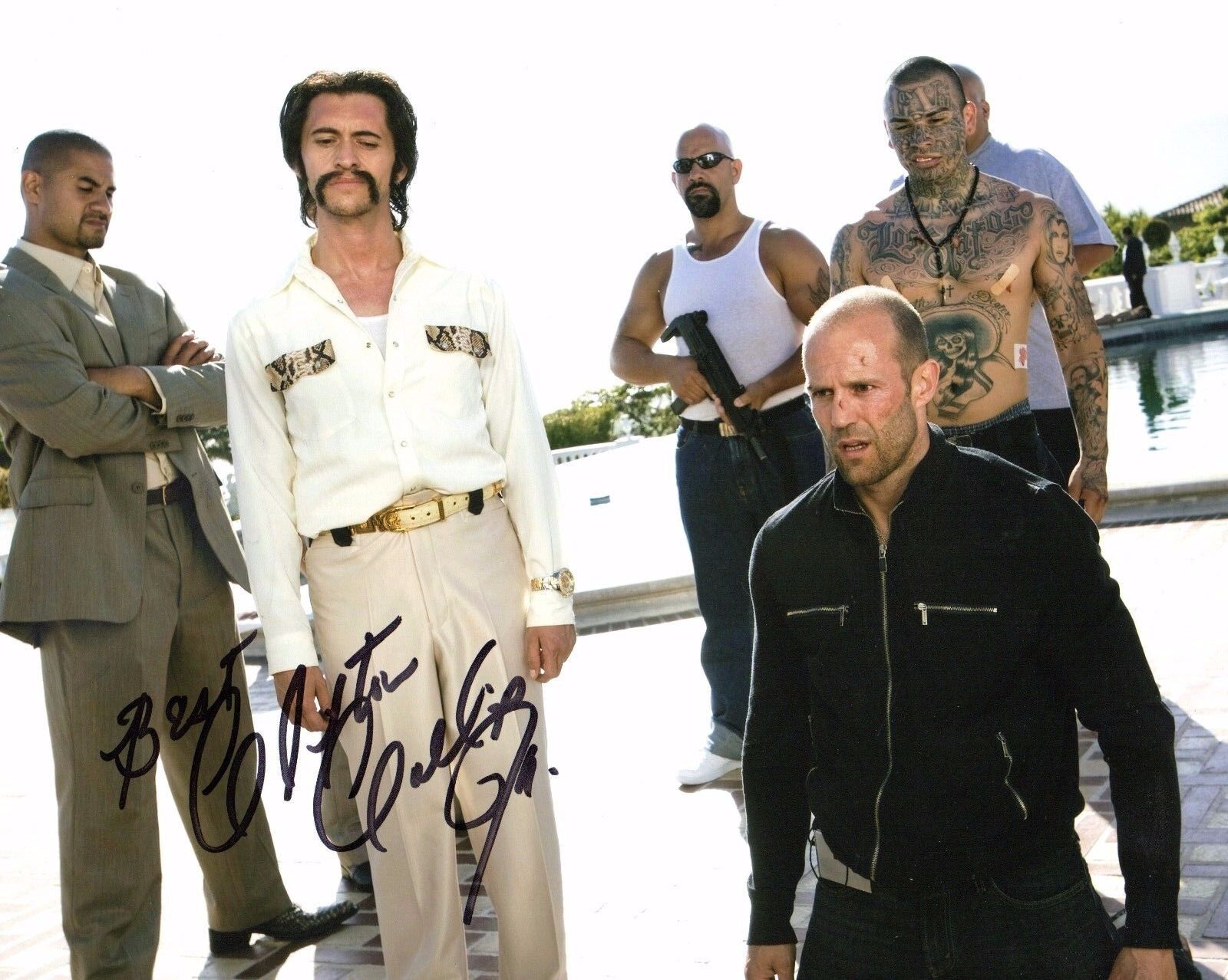 GFA Crank High Voltage * CLIFTON COLLINS JR * Signed 8x10 Photo Poster painting PROOF AD3 COA