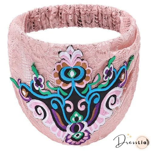 Women's fashion trends in hairband ethnic headdress embroidered hair accessories