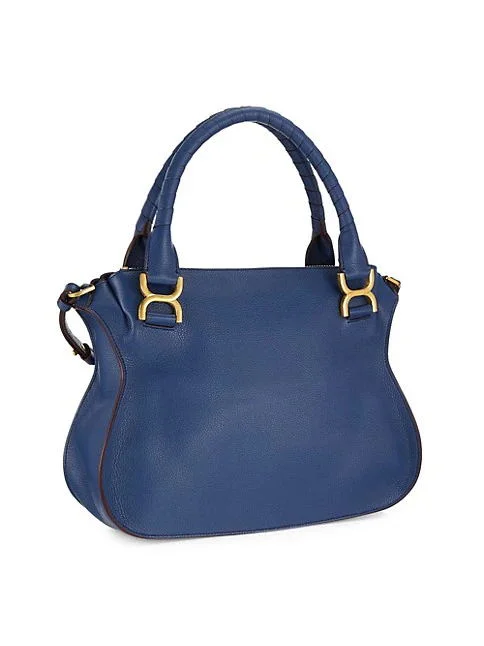 Chlo&eacute; Medium Marcie Leather Satchel bag