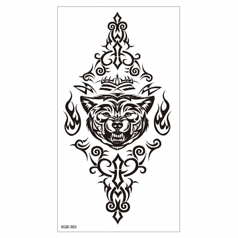 Waterproof Tattoo Sticker Temporary Tattoo Black Rose Tattoo Leg Chest Arm Tattoo Man Woman Tattoo Skin Tattoo Art Tatouage TaTy 515-1