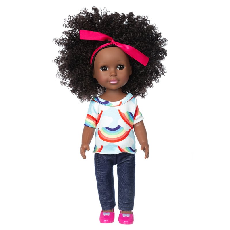 Blackbabydolls Black Girl Doll 14 inch African American Washable ...