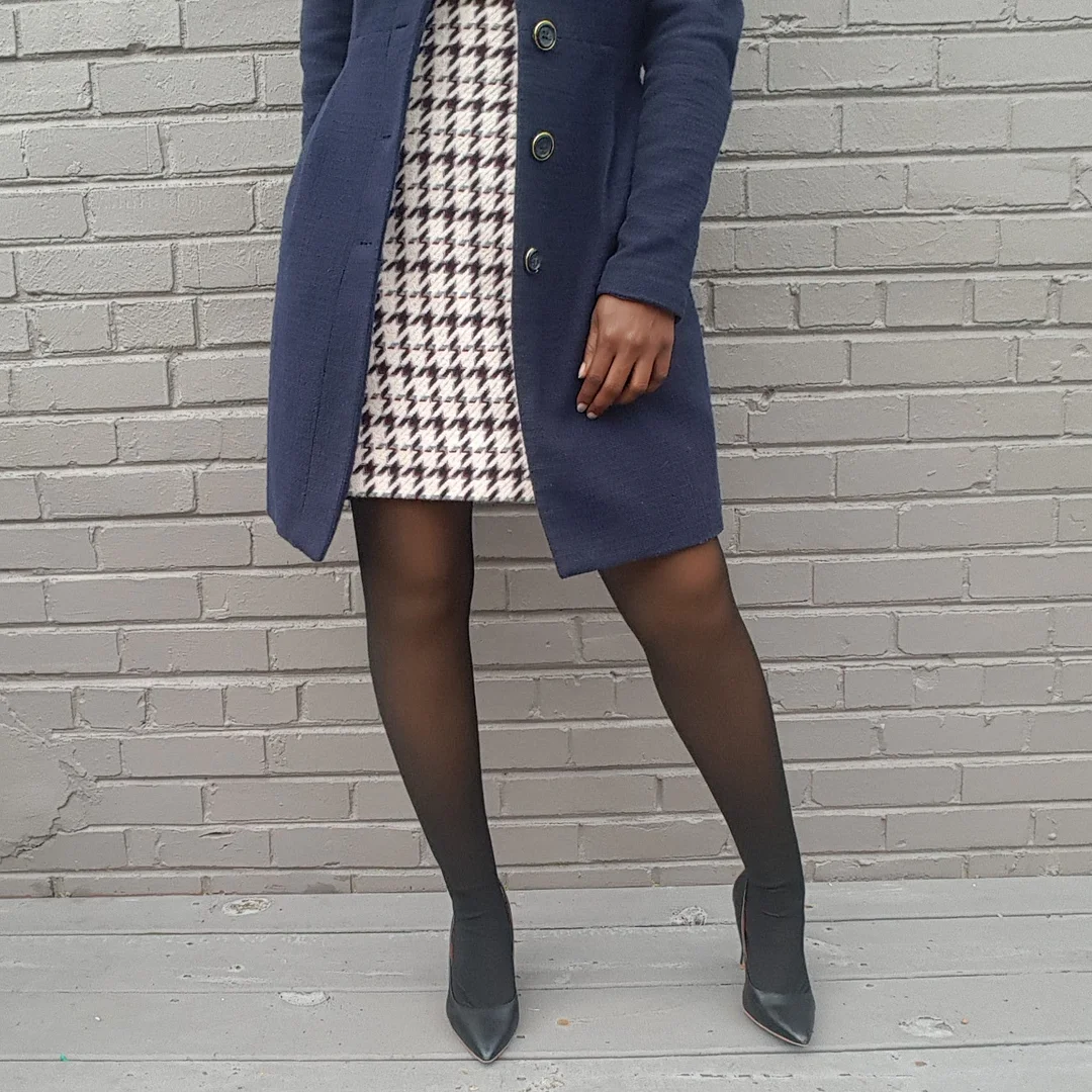 Melanin Fleece Tights &ndash; Sheer Black Effect