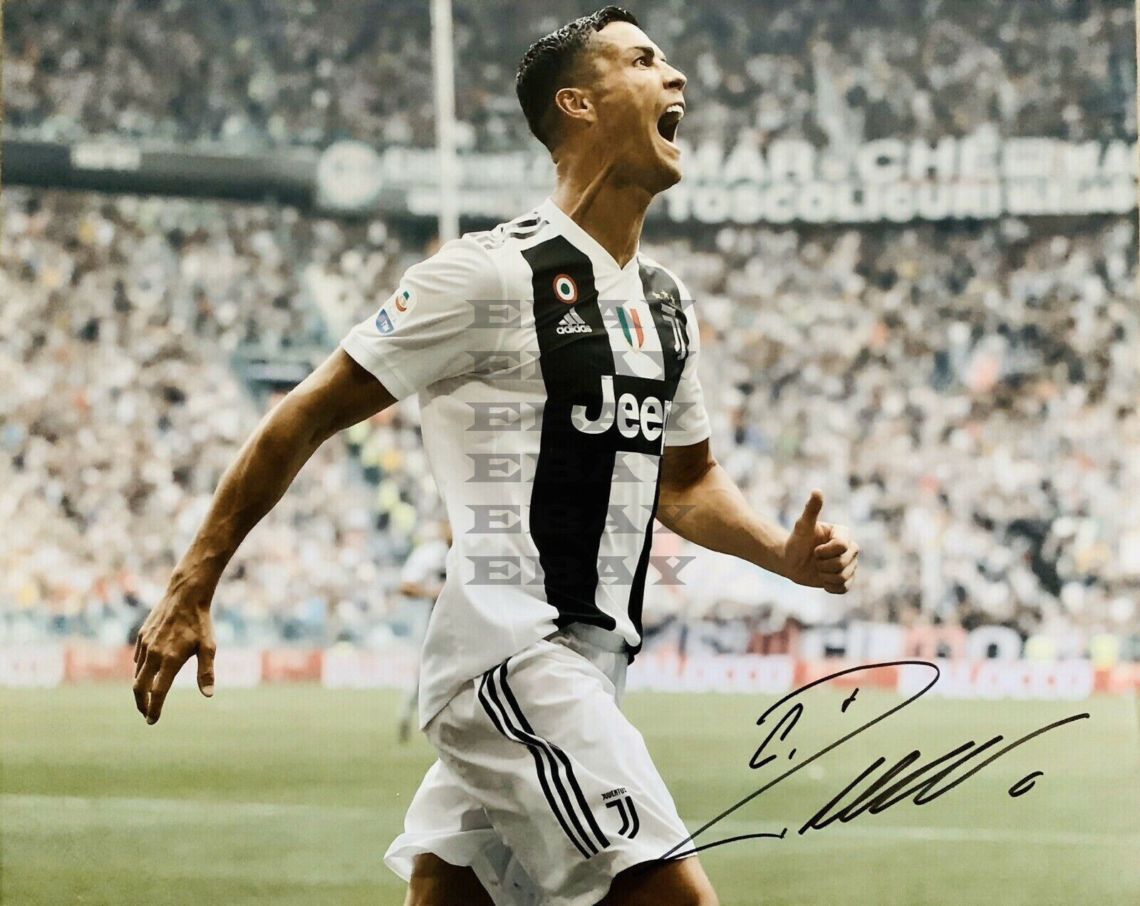 Cristiano Ronaldo Juventus F.C. Signed Autographed 8x10 Photo Poster painting Reprint