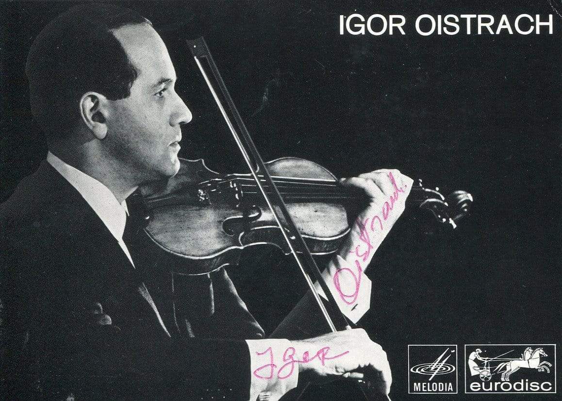 Igor Oistrakh Russian violinist autograph, signed Photo Poster painting