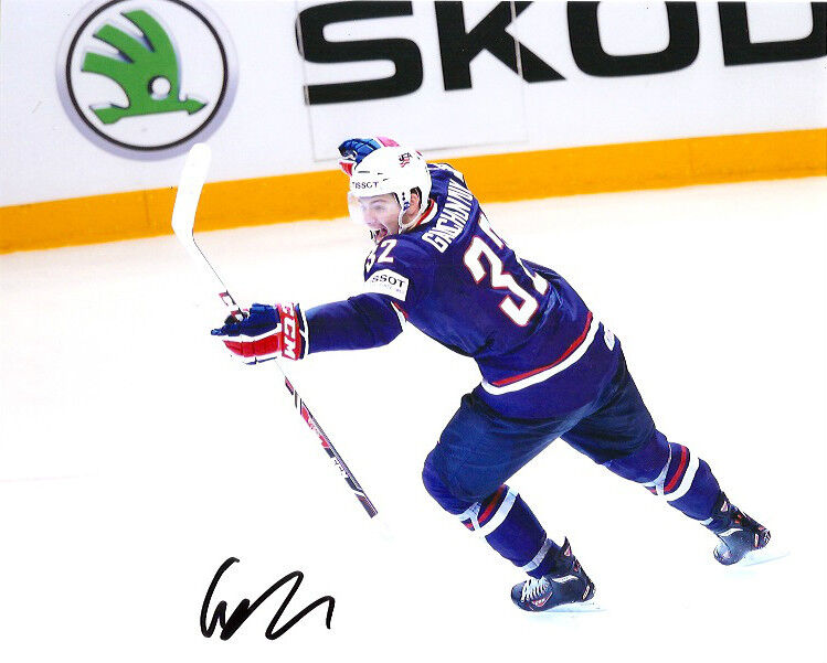 Team USA United States Alex Galchenyuk Signed Autographed 8x10 Photo Poster painting COA B