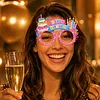 4pcs DIY Rhinestone Diamond Painting Glasses Frame No Lens (Birthday-2)