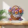 (US Local)Flower Double Sided Effect Table Top Diamond Painting Desktop Ornaments Kit(Phalaenopsis)