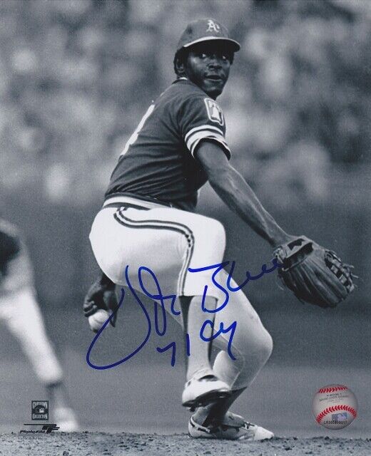 Vida Blue Signed - Autographed Oakland A's 8x10 inch Photo Poster painting with COA