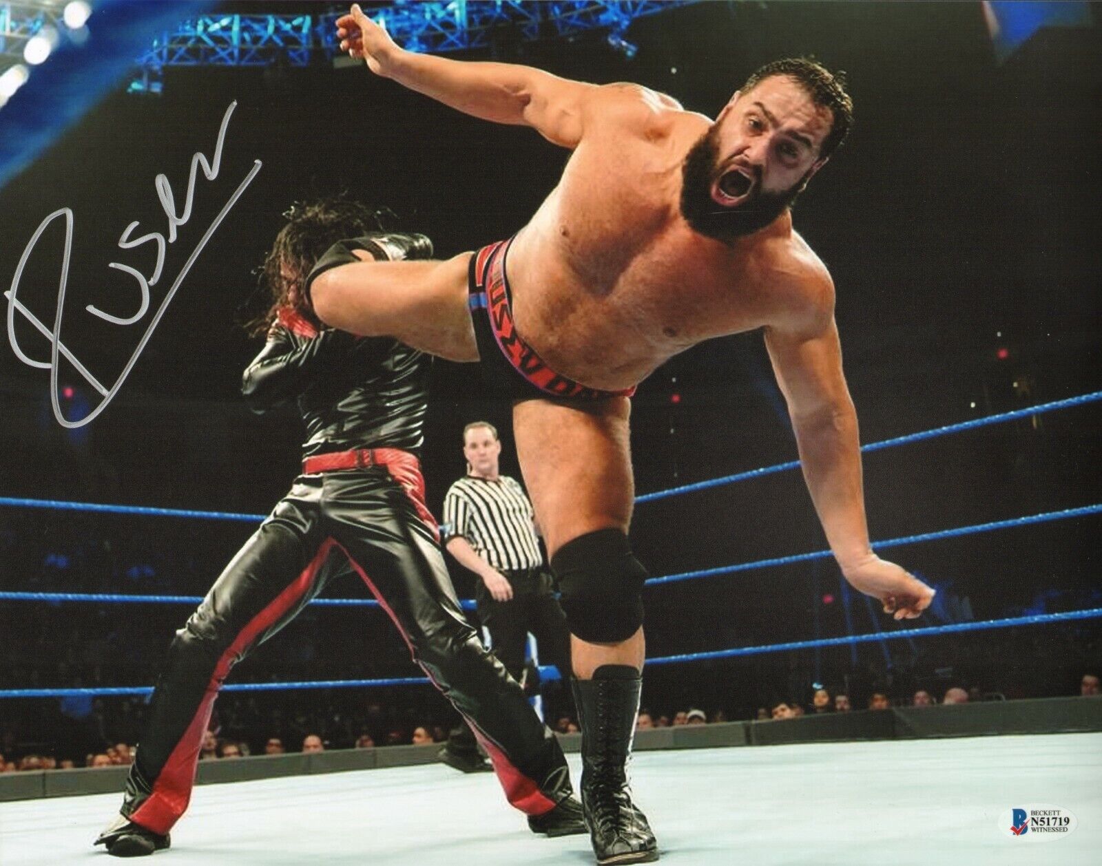 Rusev Signed 11x14 Photo Poster painting BAS Beckett COA WWE Auto'd Picture vs Shinsuke Nakamura