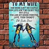 Couples Diving - Metal Tin Signs(8*12Inch)