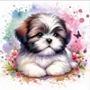 Cute Puppy-11CT Stamped Cross Stitch 40*40cm tapestrymarket