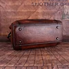 Retro Handmade Embossed Leather Handbag Messenger Bag