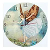 Diamond Painting-DIY Crystal Rhinestone Angel Clock (35*35 CM)