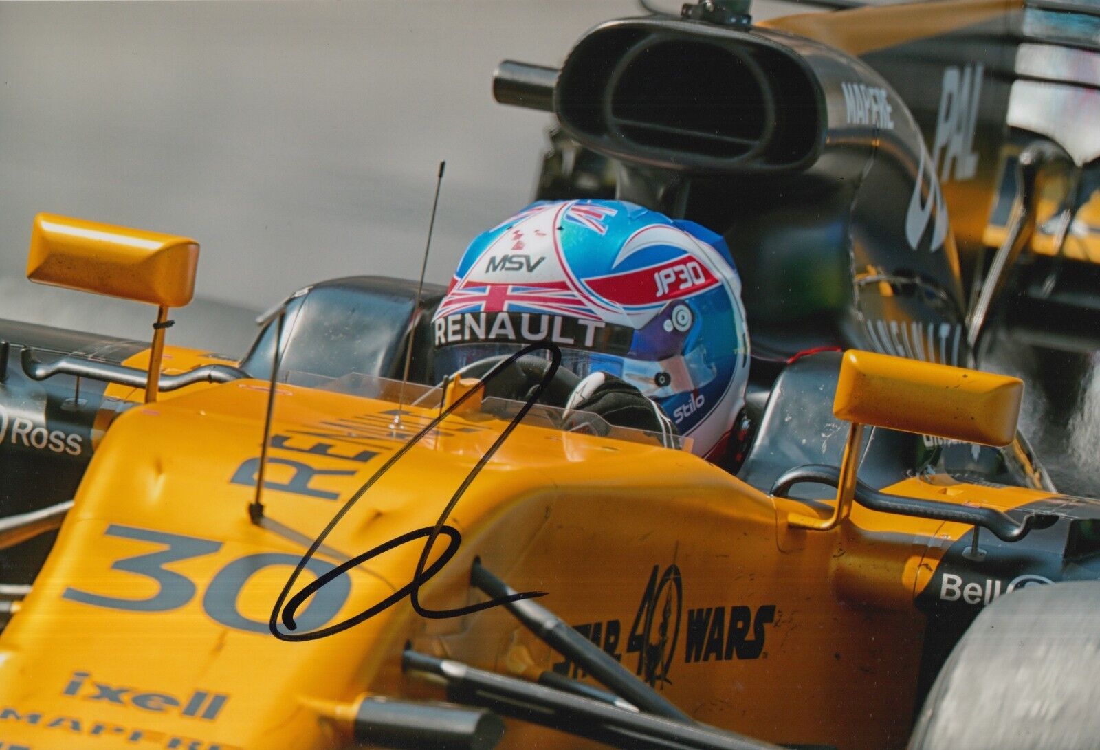 Jolyon Palmer Hand Signed 12x8 Photo Poster painting Renault Sport F1 1.