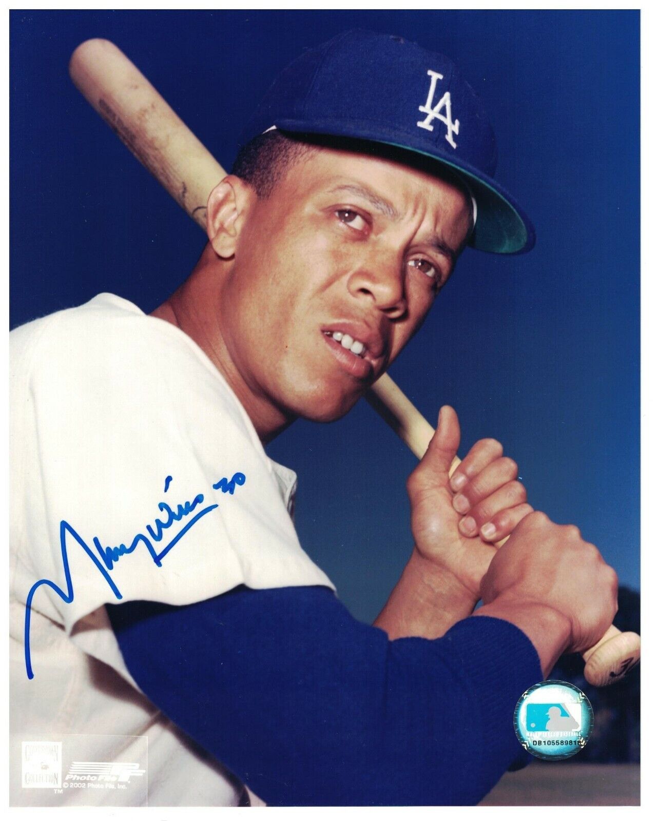 Maury Wills Signed Autographed 8x10 Photo Poster painting Los Angeles Dodgers B