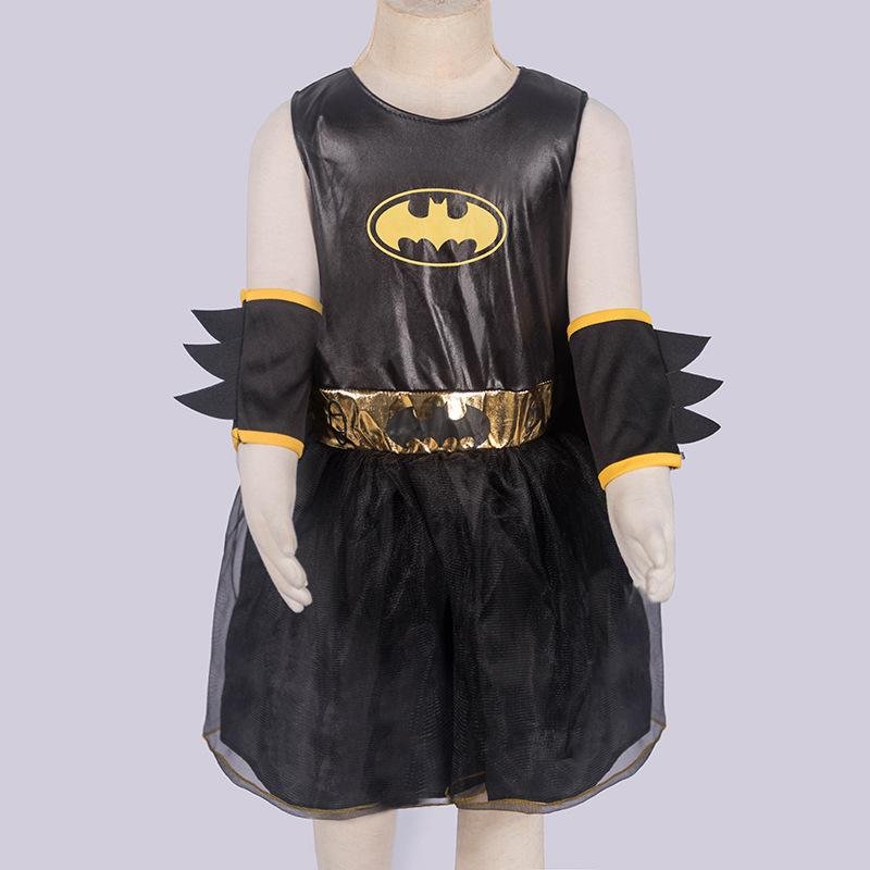Girl Bat Cosplay Costumes Dress Halloween Girls Tutu Dress-elleschic