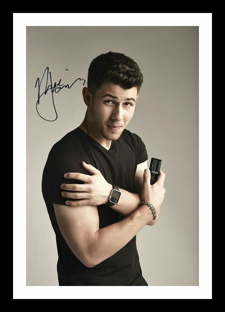 Nick Jonas Autograph Signed & Framed Photo Poster painting 1