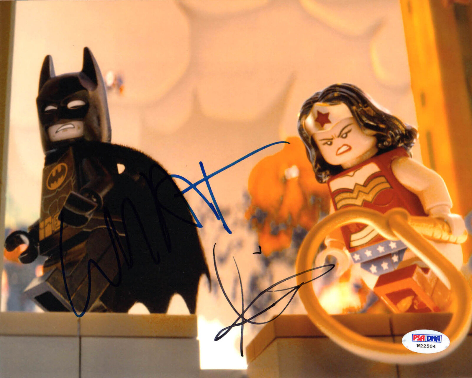 Will Arnett Colbie Smulders SIGNED 8x10 Photo Poster painting The Lego Movie PSA/DNA AUTOGRAPHED