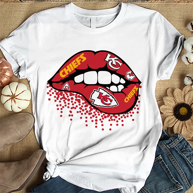 Kansas City Chiefs Women's White Relaxed T-Shirt