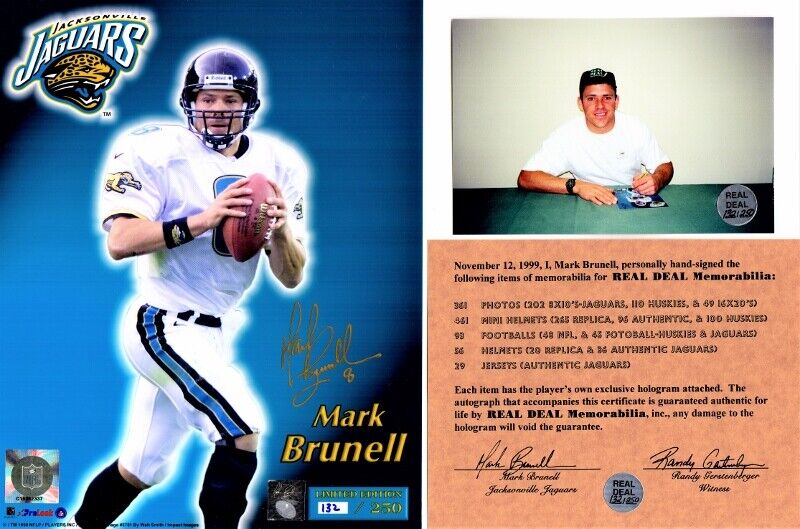 Mark Brunell Signed - Autographed Jacksonville Jaguars JAGS Limited 8x10 Photo Poster painting