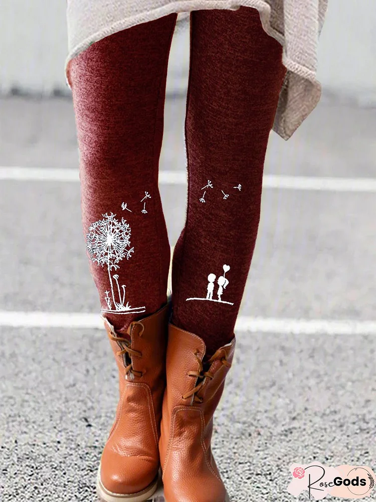 The Dandelion Plus Size Thick Warm Leggings Casual Cotton Leggings