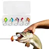 5Pcs Fishing Lures 6g 10g Rotating Metal Vib Vibration Bait Spinner Spoon Lure