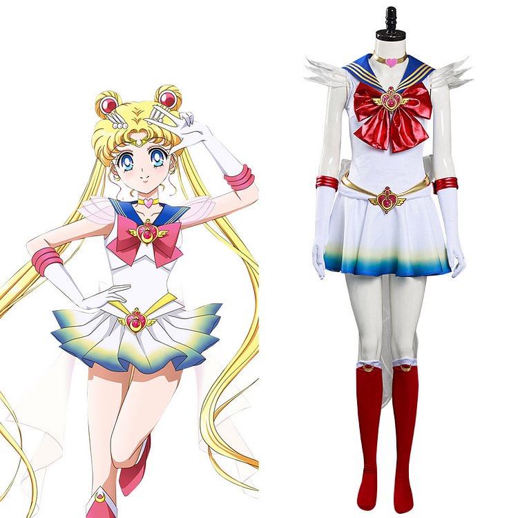Sailor Moon Dress Outfit Eternal Tsukino Usagi Halloween Carnival Costume Cosplay Costume