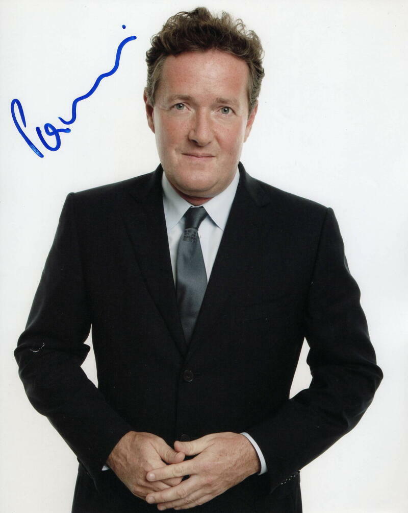 PIERS MORGAN SIGNED AUTOGRAPH 8X10 Photo Poster painting - WINNER DONALD TRUMP CELEB APPRENTICE