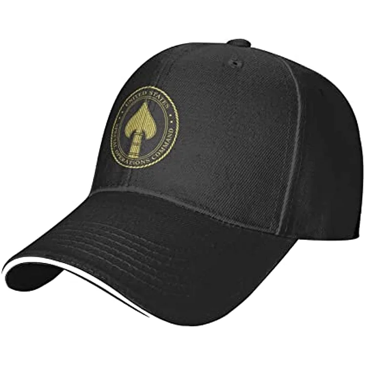 United States Special Operations Command Hat Baseball Cap Duck Tongue Cap Adult Sandwich Hat Black