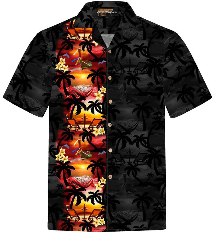 Mens Short Sleeve Button Up Authentic Hawaiian Shirts
