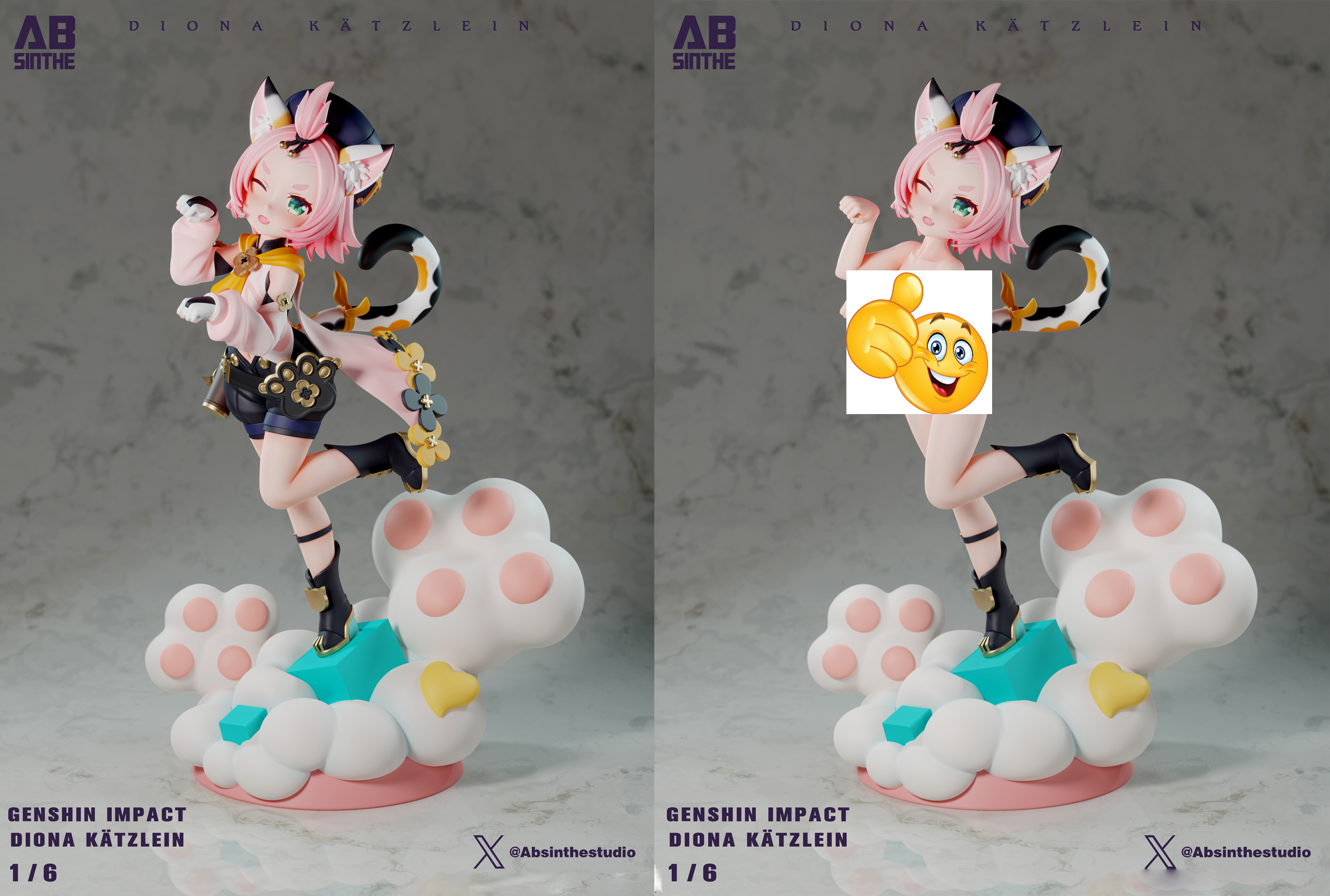 1/6 Scale Diona - Genshin Impact Resin Statue - ABsinthe Studios [In Stock]