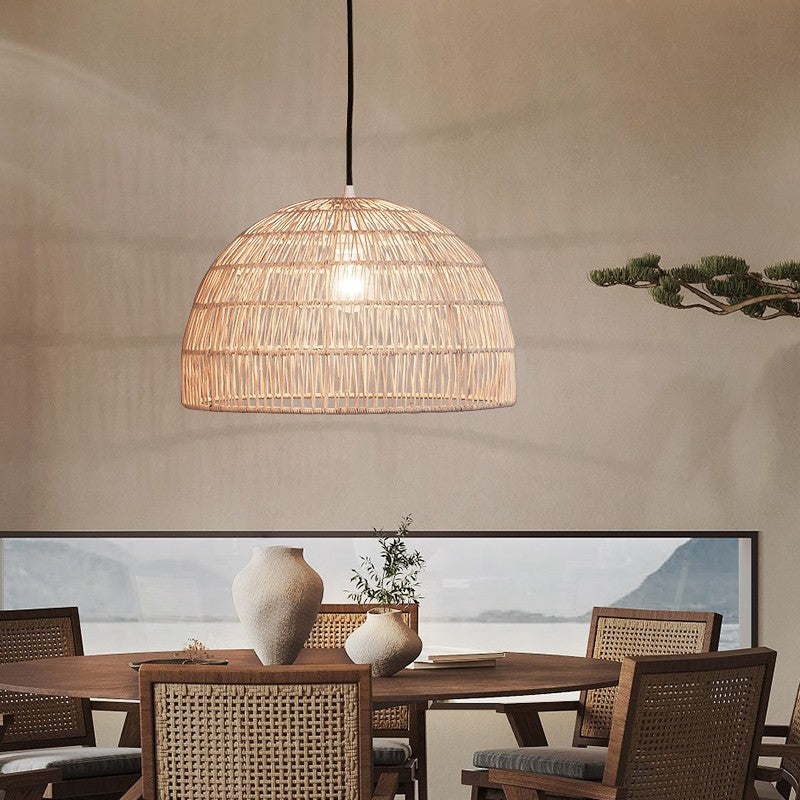 cox and cox rattan lampshade