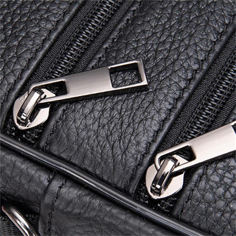 Comfortable Leather Handbag Business Shoulder Bag Casual Crossbody Bag