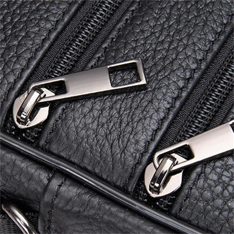 Comfortable Leather Handbag Business Shoulder Bag Casual Crossbody Bag