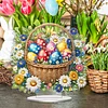 Diamond Painting Acrylic Easter Egg Flower Tabletop Ornaments Decorations for Adult Beginner Home Decor DIY Crafts Gift