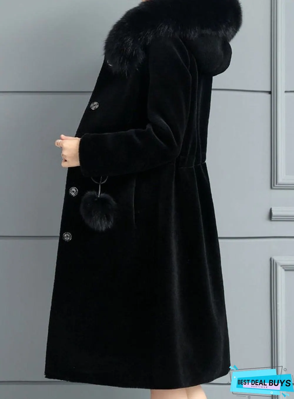 New Ins Women's Medium and Long Imitation Mink Coat
