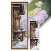 >SALE<Full Embroidery Eco-cotton Thread 11CT Printed Snowscape Cross Stitch 30x90cm