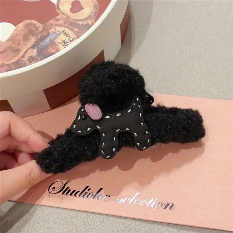 Cute Women’s Dog Plush Hair Clip Hair Claws