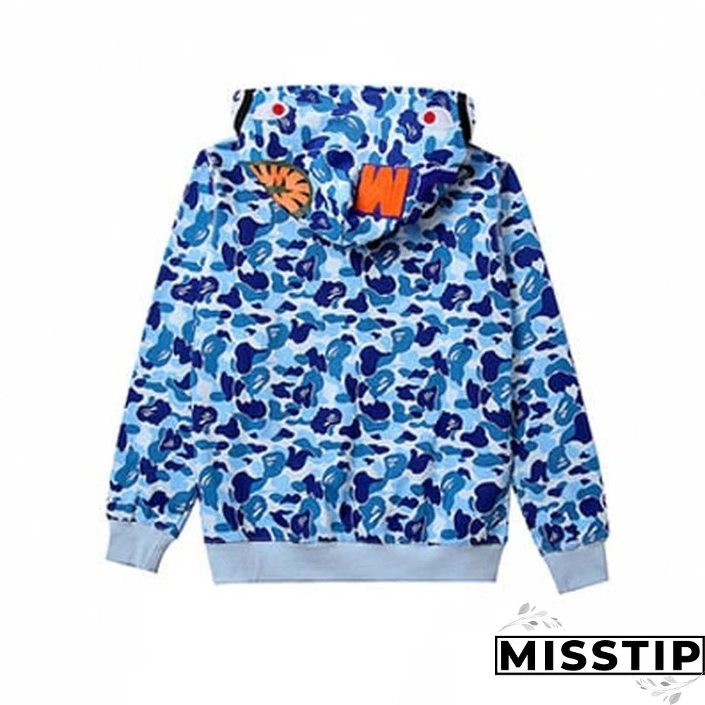 Jessic Camouflage Classic Sweater Thin Zipper Hoodie Couple Sweater Zip Hoodie Women Jacket Coat New