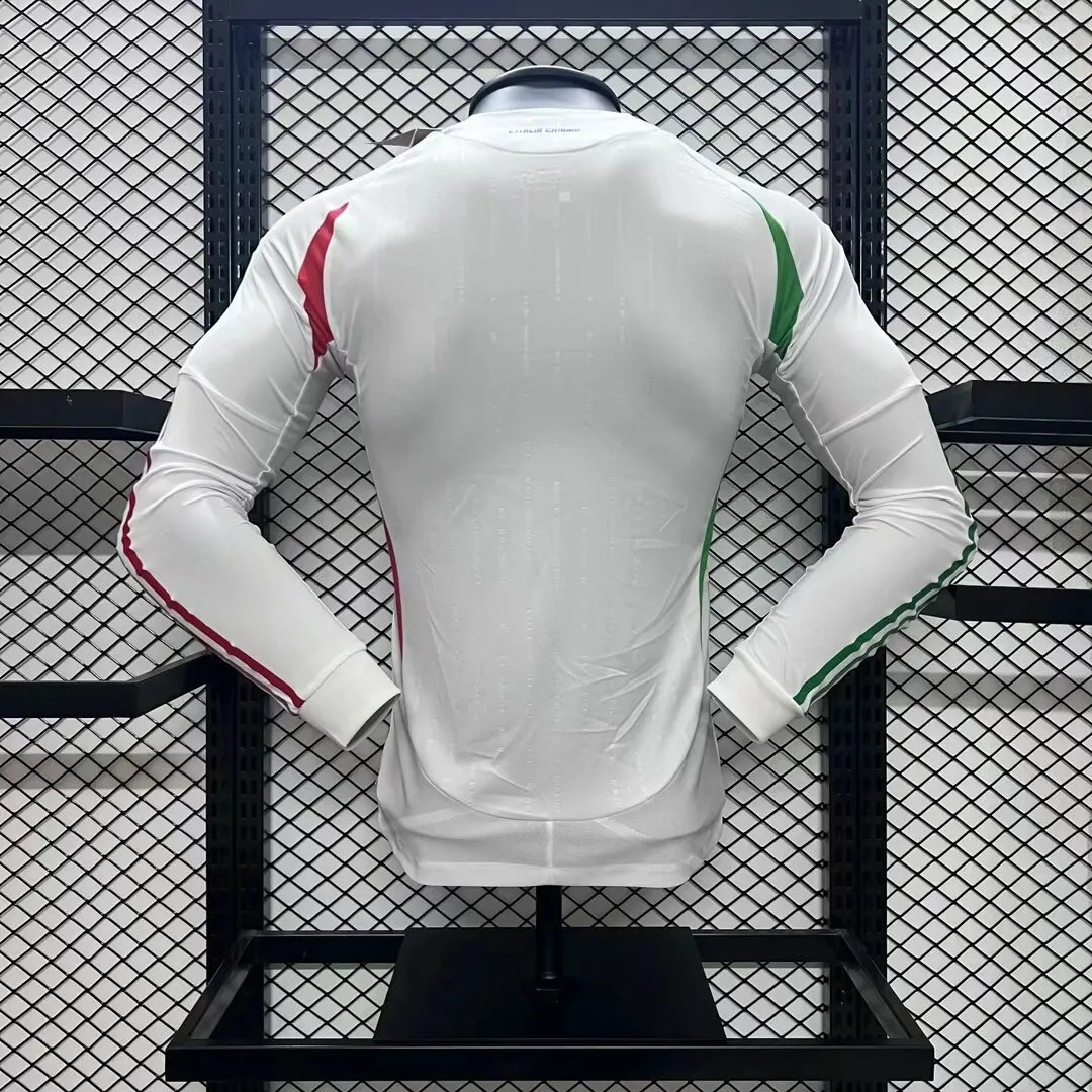 2024-2025 Player Version Italy Away Long Sleeve Football Shirt 1:1 Thai Quality
