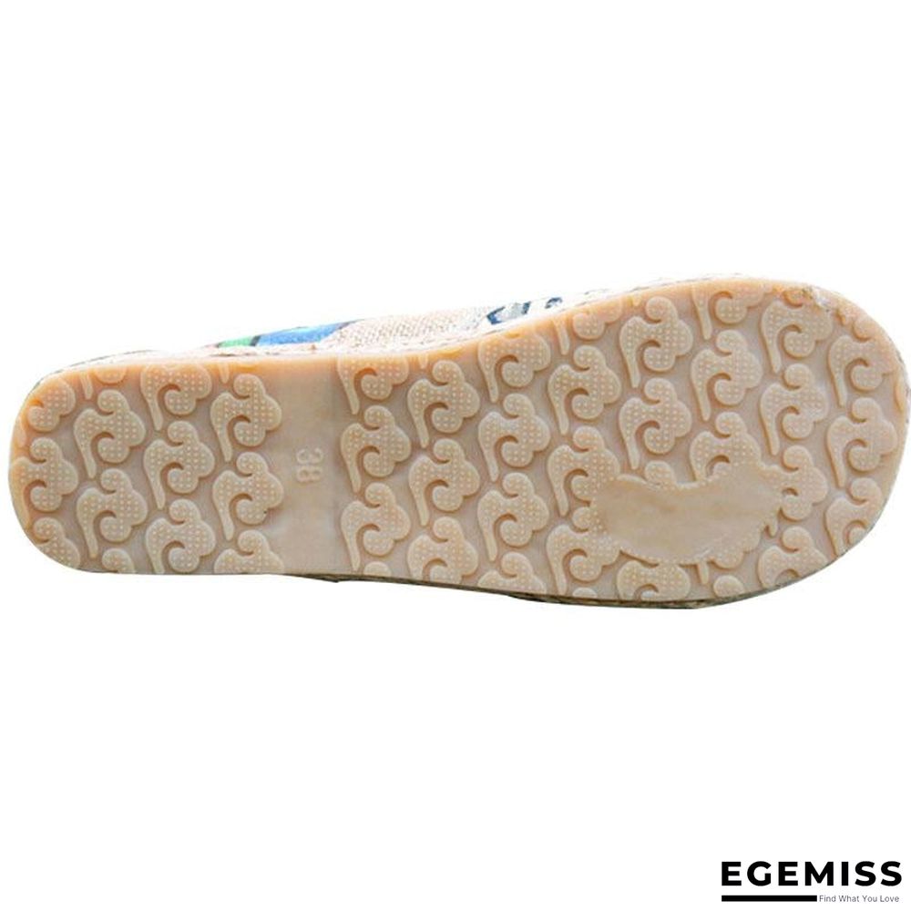 Embroider Shoes Women Ankle Boots Flat Autumn Shoes Comfortable Lace-Up Shoes Flats | EGEMISS