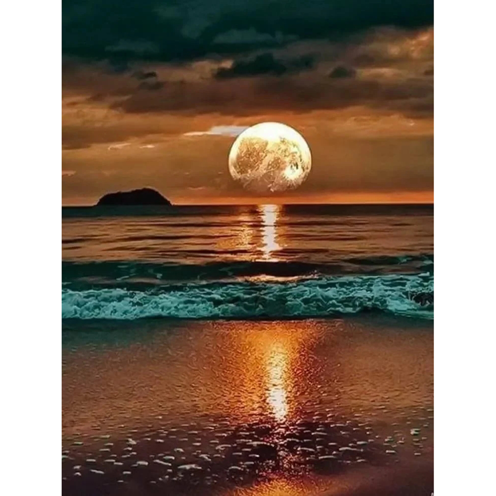 

40*50CM Paint By Numbers-Moon, 501 Original