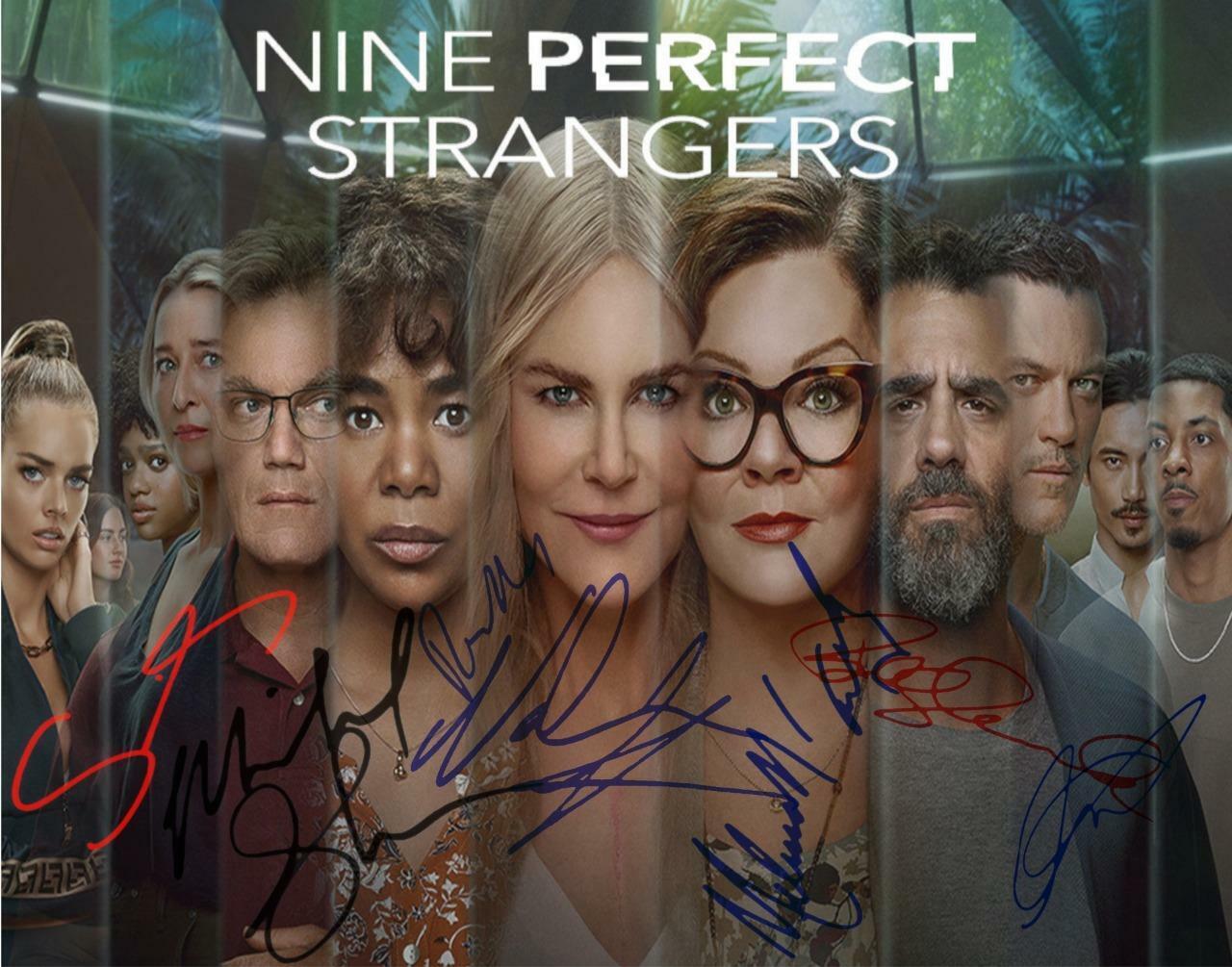 Nine Perfect Strangers SIGNED AUTOGARPHED 10 X 8