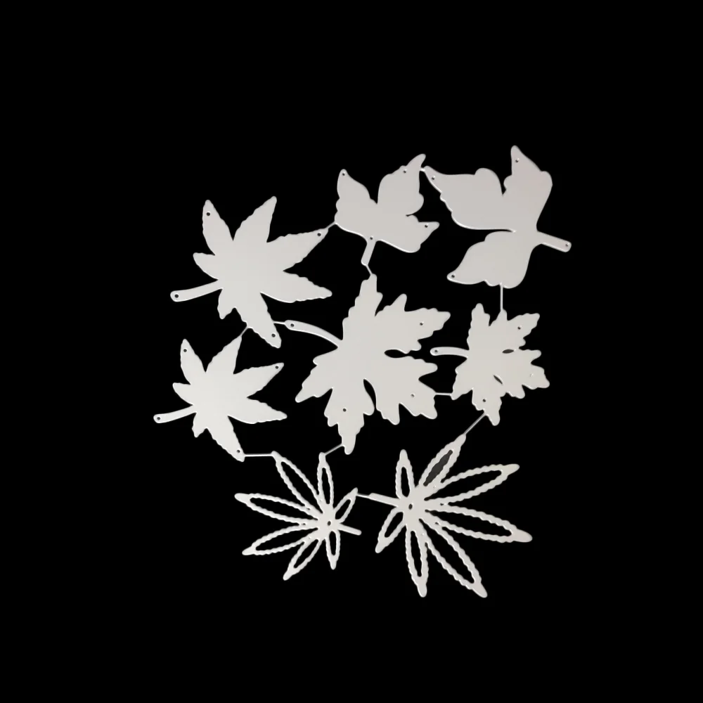 Athvotar Leaves Frame Metal Cutting Dies DIY Scrapbooking Photo Album Decorative Embossing Stencil Paper Card Crafts